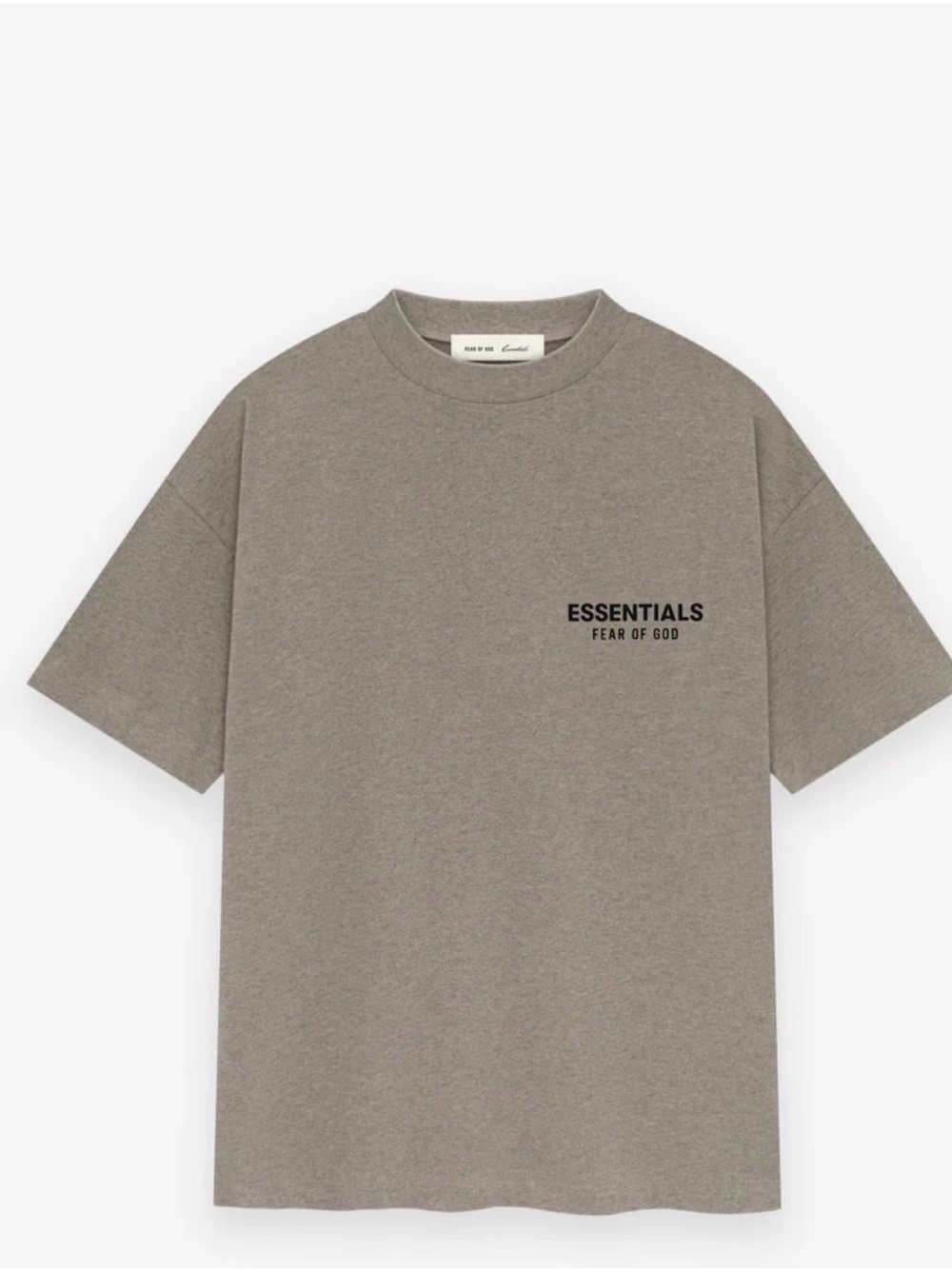 Fear Of God Essentials T-Shirt Dark Oatmeal Size M